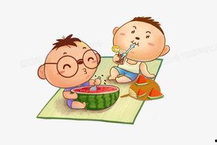 吃瓜小孩图片图文,揭秘吃瓜小孩的欢乐时光